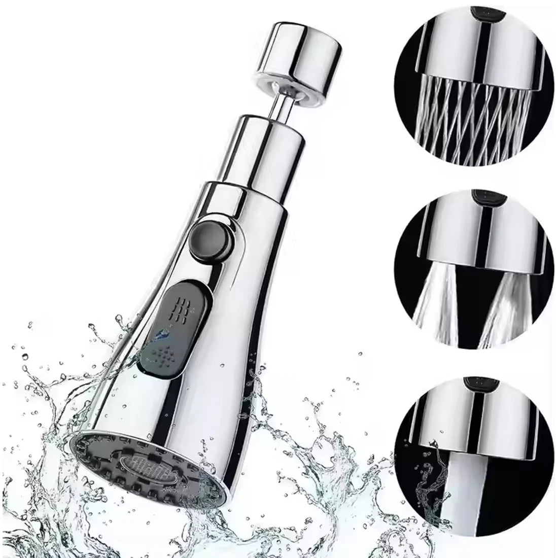 Kitchen Faucet Sprayer – 3-Function Pull Down